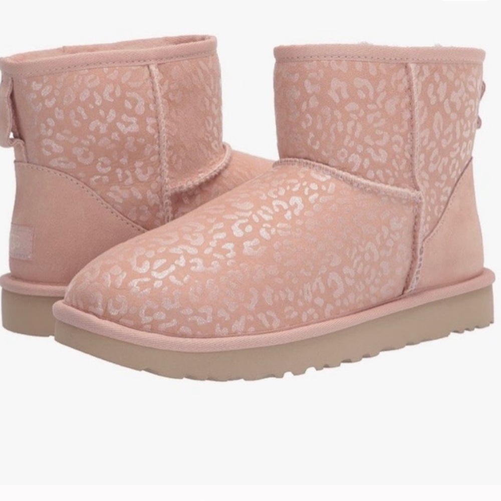 UGG mini Pink Leopard Pattern Boots